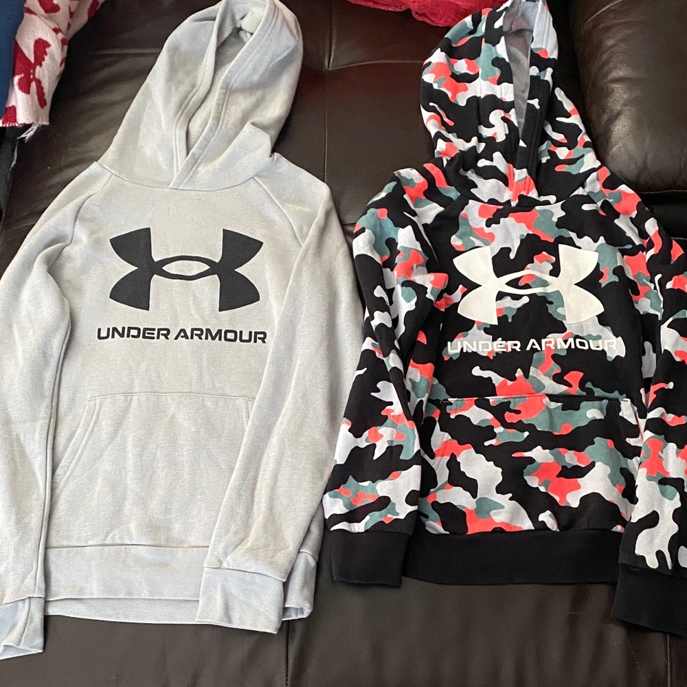 Under Armour Kids' Gray and Multicolor Hoodies